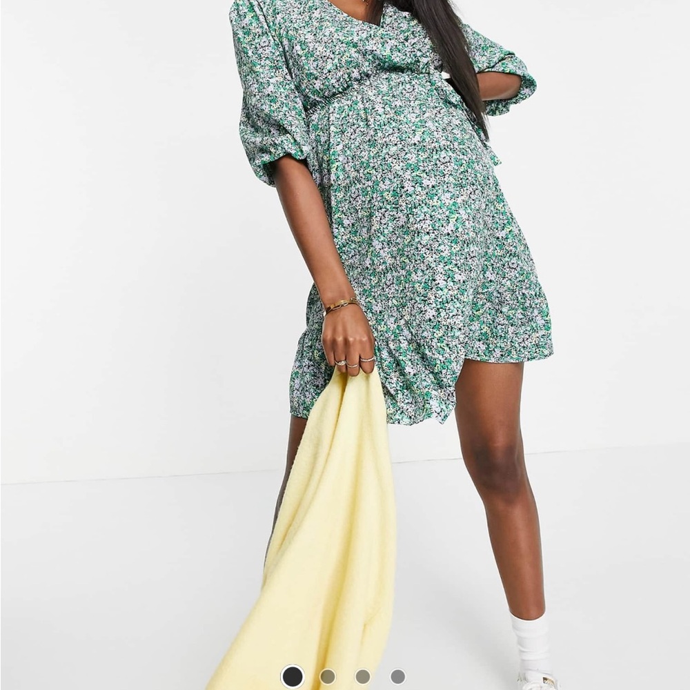 New Look Maternity Floral Wrap Dress